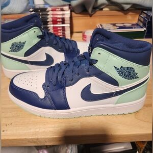 Nike Air Jordan 1 Mid Mystic Navy M. Sz.10.5